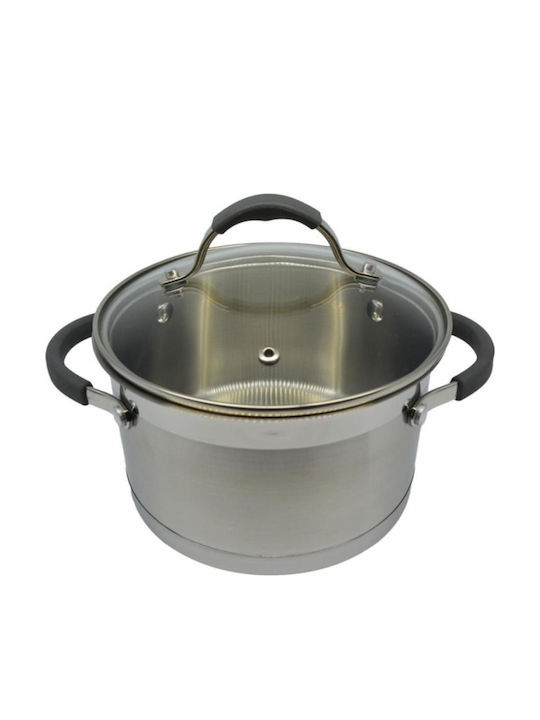 Ankor Tiefer Edelstahl-Topf 6.1Es / 24cm