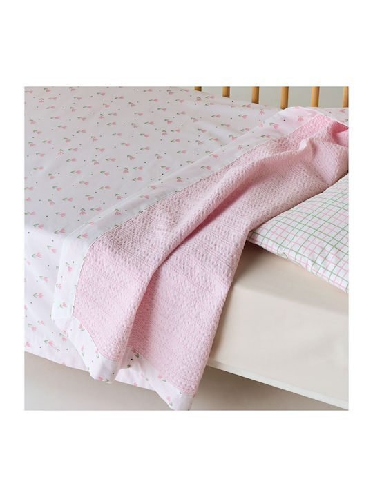 Summer Baby Nursery Swaddling Blanket Stylish Lirio Double-Sided Waffle Cotton Kentia 70x100 1 Piece