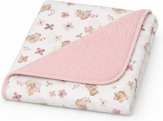 Baby Star Blanket Nursery Swaddling Blankets Waffle Pink 75x100cm