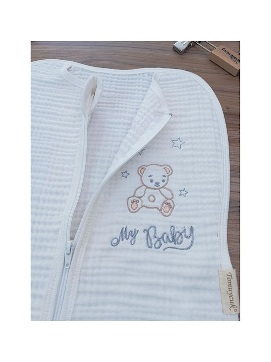 SteweHome Baby Blanket Nursery Swaddling Cotton White 100x100cm