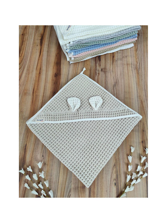 SteweHome Baby Blanket Nursery Swaddling Cotton Brown 100x90cm
