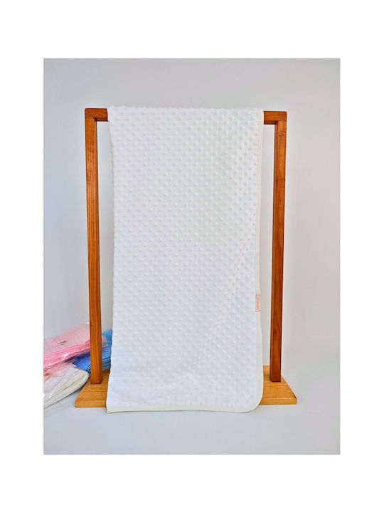 SteweHome Nursery Swaddling Cotton Ecru Blanket 100x90cm