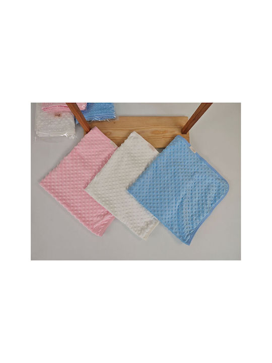 SteweHome Nursery Swaddling Cotton Ecru Blanket 100x90cm