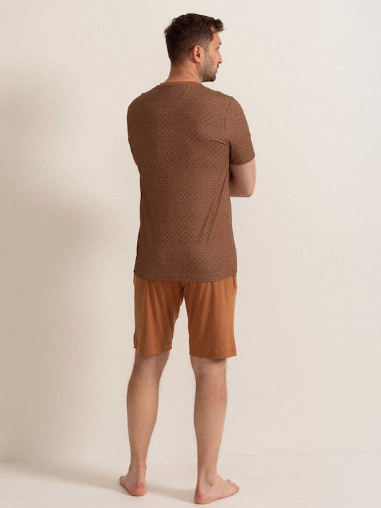 Sofiaman Summer Men's Pyjama Blouse Brown