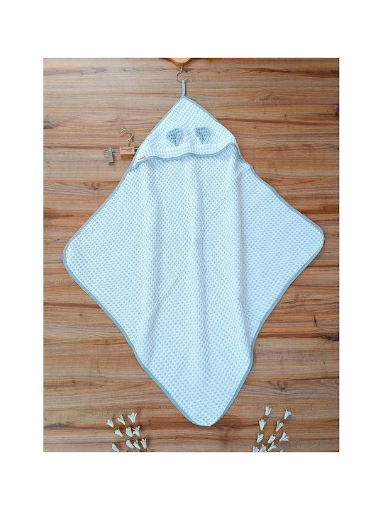 SteweHome Baby Blanket Nursery Swaddling Waffle White 100x90cm