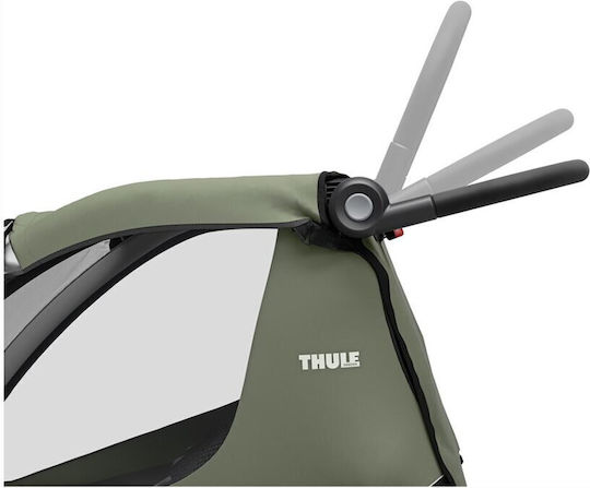 Thule Fahrradanhänger Für Den Transport Von 2 Kindern Thule Courier Dunkelgrün