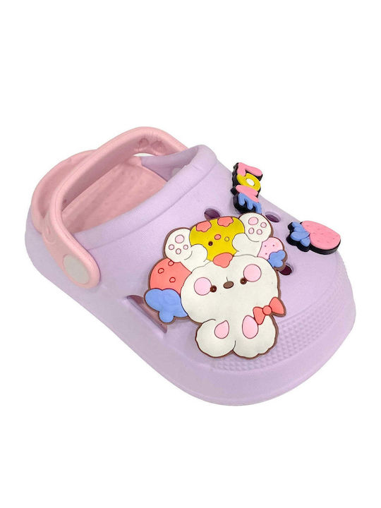 Kids Beach Clogs Lilac