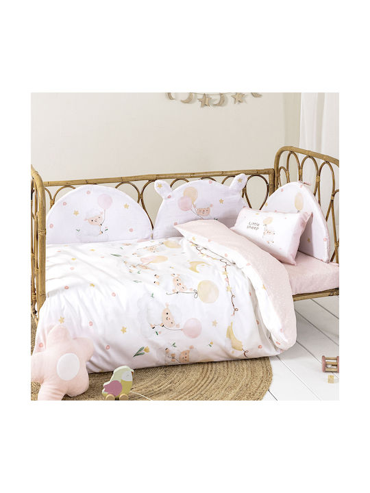 Nima Baby Sheets Cradle Cotton Little Pink 70x110cm 2 Pieces