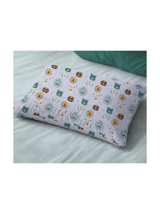 Dimcol Set Baby Crib Cotton Sheets Big Cats 28 Multicolour 120x160cm 3 Pieces