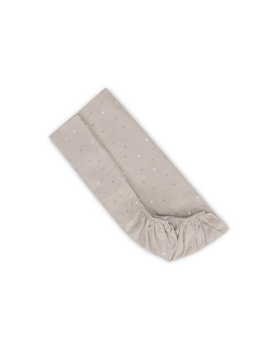 Lorelli Baby Cradle Sheet Cotton Fitted Beige 98x65cm
