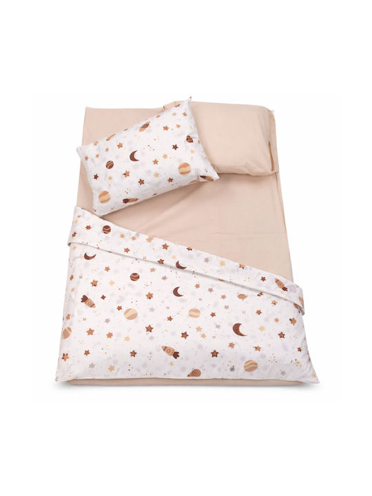 Iggy Baby Sheets Set Crib Cotton Beige 100x146cm 4pcs