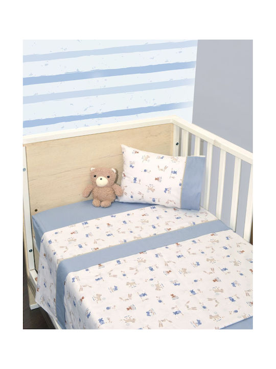 Baby Oliver Σετ Μπλε 110x170εκ.