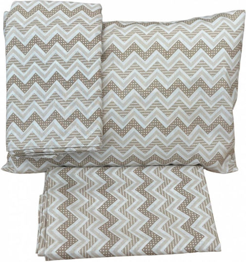 Linea Home Baby Sheets Beige Set 120x160cm