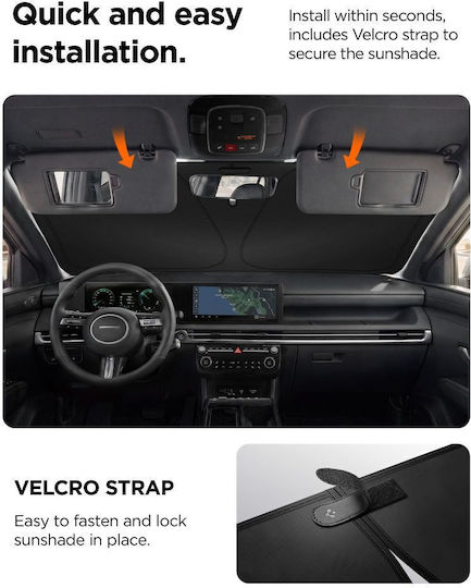 Spigen Parasolar Parbriz Auto Interior 140x80cm