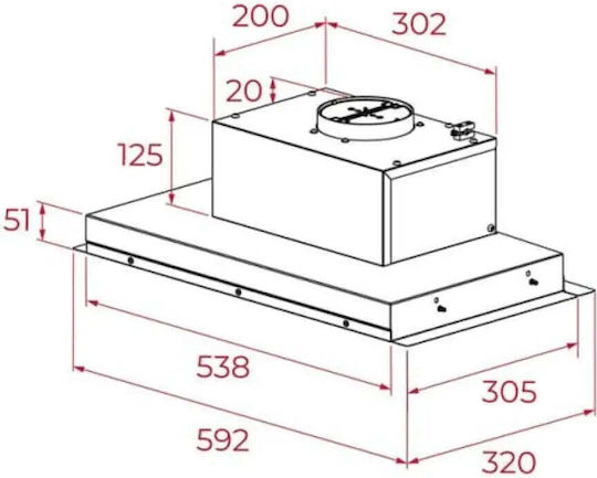 Teka Easy Μηχανισμός Απορρόφησης 58cm Μαύρος