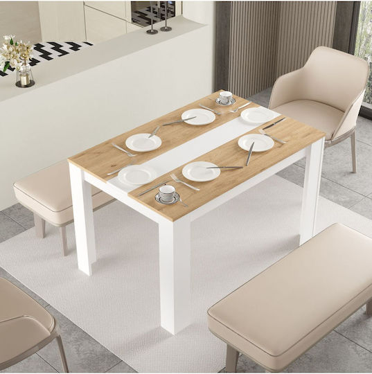Wooden Scandinavian Dining Table 120x80x73.8cm
