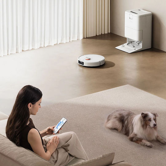Xiaomi H50 Pro Robot Vacuum Cleaner with Laser Mapping & 15000Pa Suction Power White