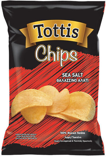 Tottis Chipsuri Cu Sare Fără Gluten 90gr