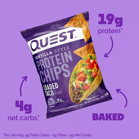 Protein Tortilla Chips 32g Quest Nutrition Loaded Taco