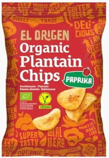 Dennree Bio Kartoffelchips mit Paprika-Geschmack Glutenfrei 80g