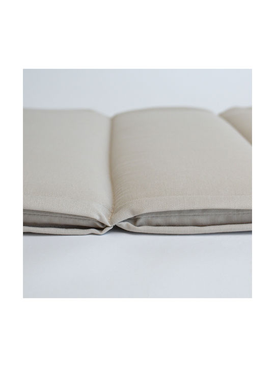 Ravelia Waterproof Garden Chair Cushion with Backrest Beige 50x105cm