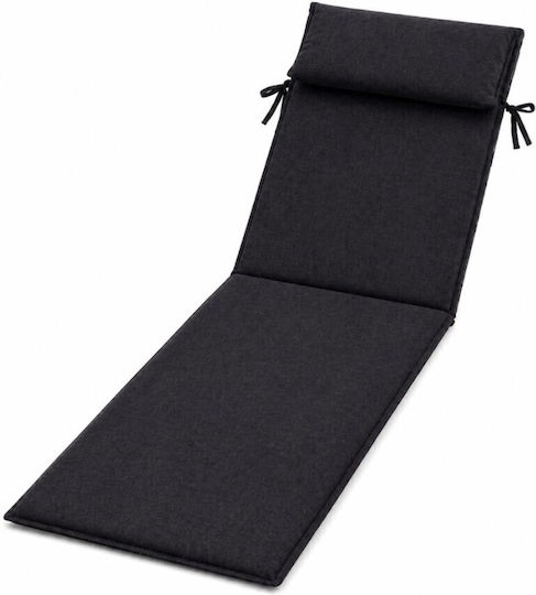 Pucioasa Sunbed Cushion Black 60x190cm Pucioasa Sunbed Cushion Black 60x190cm