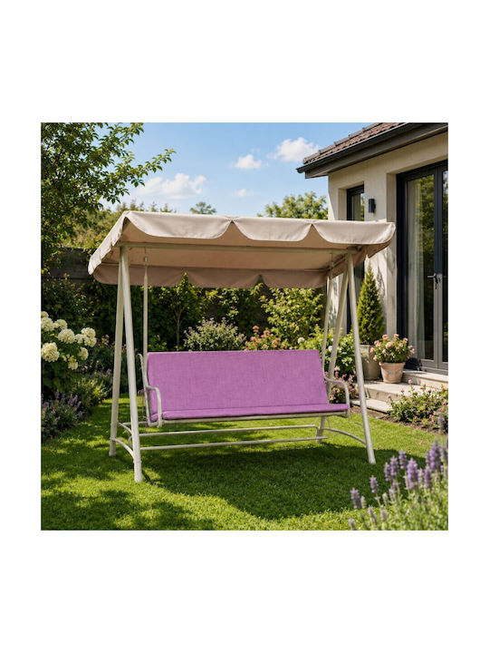 Pucioasa Gartenstuhlkissen mit Rückenlehne Flieder 50x150cm