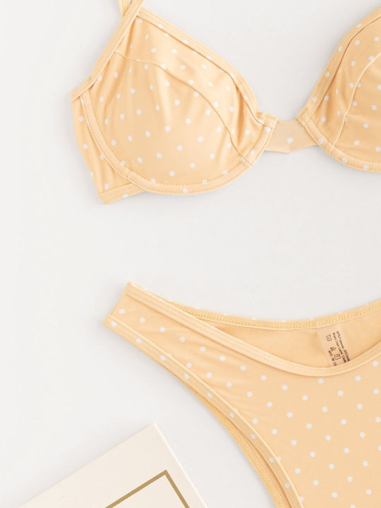 Set Bikini Polka Dot Gelb