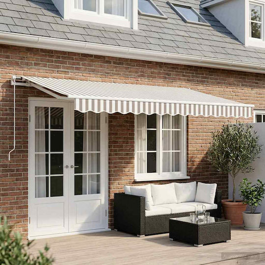 vidaXL Awning Fabric Gray 3x6m