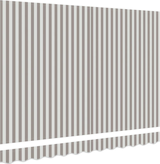 vidaXL Awning Fabric Gray 3x6m