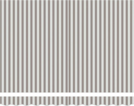 vidaXL Gray Markisenstoff 3x4.5m
