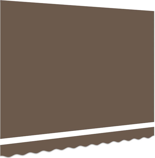 vidaXL Brauner Markisenstoff 3x6m
