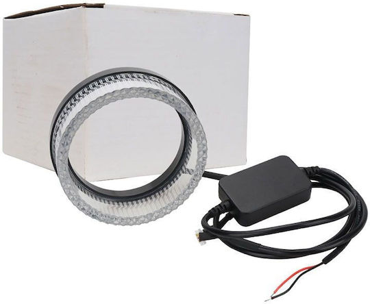 LED Illuminated Car Angel Eyes Ring 3" Color Changing – LED Car Angel Eyes White Yellow Red Blue