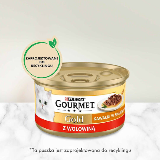Gourmet Hrana Pentru Pisici Bătrâne Cu Carne De Vită 85gr