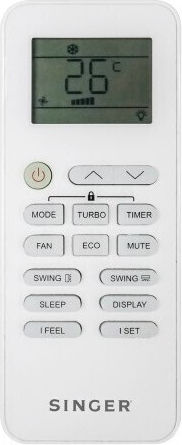 Singer SNT26 Air Conditioner Inverter 9000 BTU A++/A+++ with Artificial Intelligence