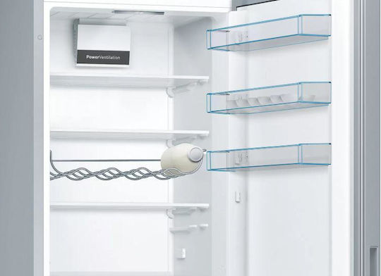 Bosch Ψυγειοκαταψύκτης 343lt Υ201xΠ60xΒ65εκ. Inox KGV39VLEAS