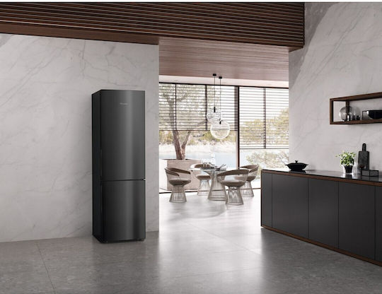 Miele 362лт NoFrost В201.5xШ60xД68.2см. Черен KFN 4898 AD