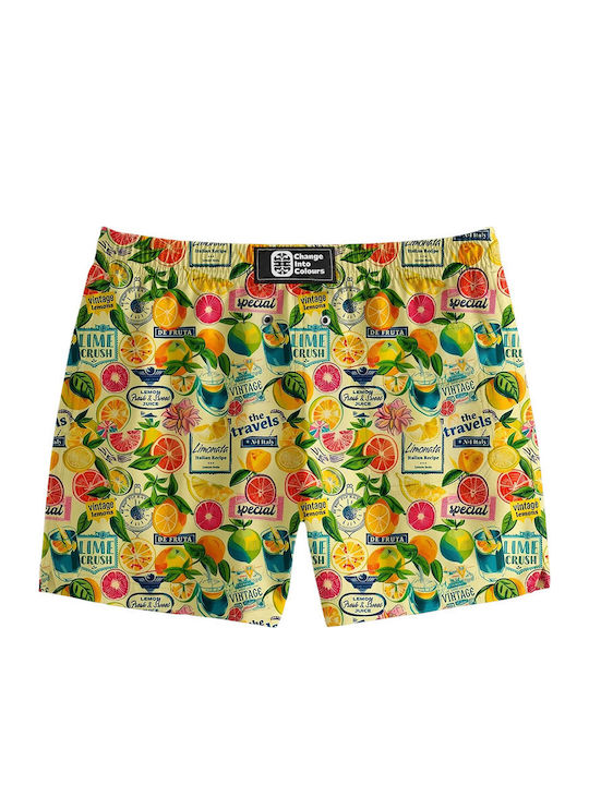Herren-Bademode Kurze Hosen Gelbe
