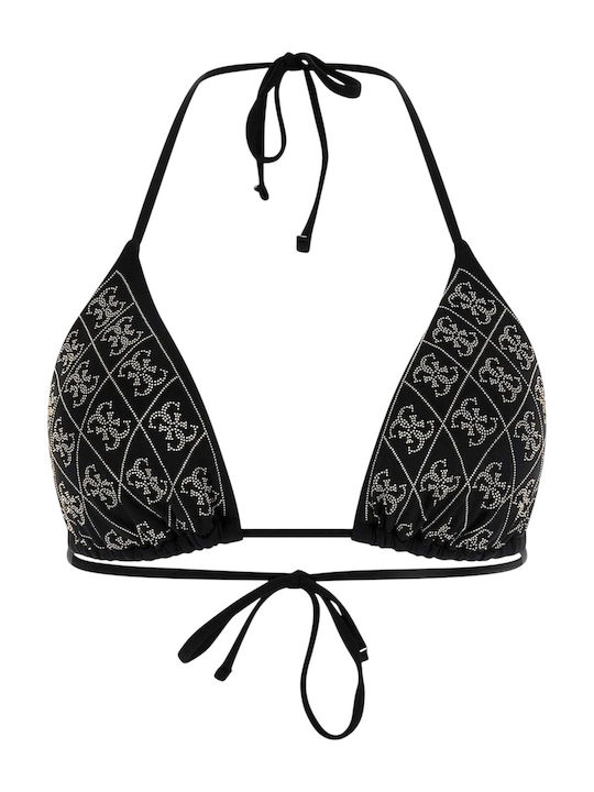 Bikini Триъгълник с Подплънки Черно