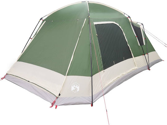 vidaXL Camping Tent Green for 12 People 580x230x220cm