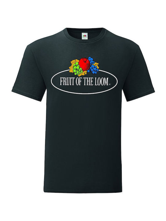 Fruit of the Loom Unisex Διαφημιστικό T-shirt Κοντομάνικο Black Fruit of the Loom Unisex Διαφημιστικό T-shirt Κοντομάνικο Black