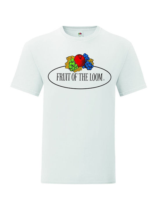 Fruit of the Loom Men's Promotional T-Shirt Short Sleeve White