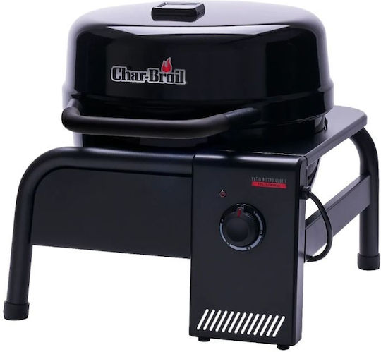 Char-Broil Tischplatte Elektrischer Grill mit Grill 1500W Edelstahl mit Deckel 38,4x38,4cm