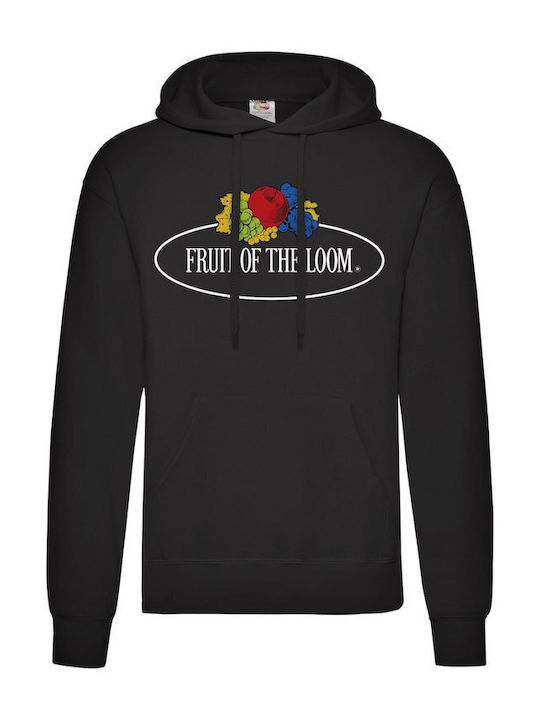 Fruit of the Loom Unisex Διαφημιστικό T-shirt Κοντομάνικο Black