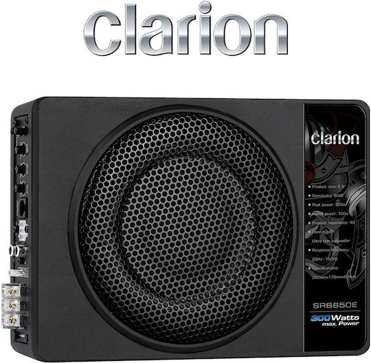 Clarion Aktiv Auto-Audio-Subwoofer 6.5 Zoll 150W Leistung (RMS) mit Box