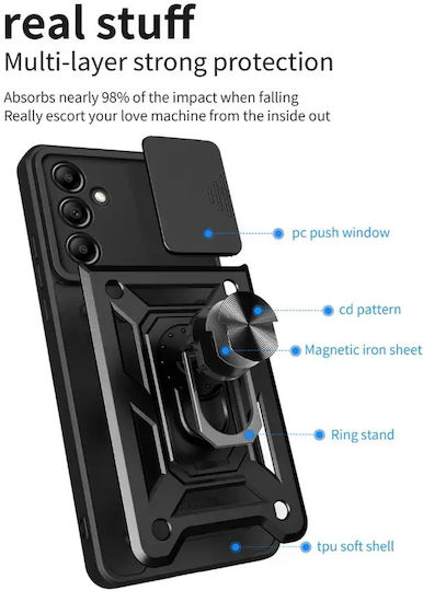 Калъф Defender Motorola Moto G34 5g Черен