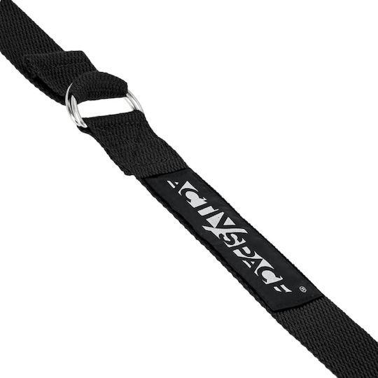 Durable Yoga Strap 300x3.8cm Black