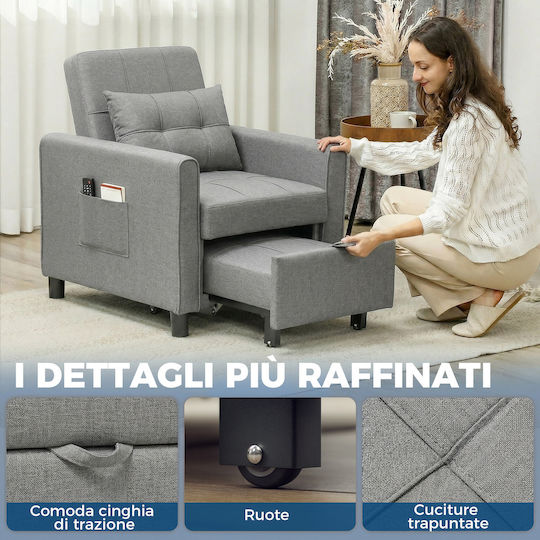Relax Armchair Grey 69x82x85cm