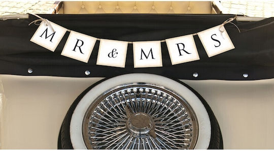 Hochzeitsbanner Mr & Mrs Ca. 77cm 1 Stück