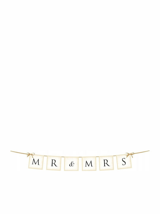 Wedding Banner Mr & Mrs Approx 77cm 1 Pc